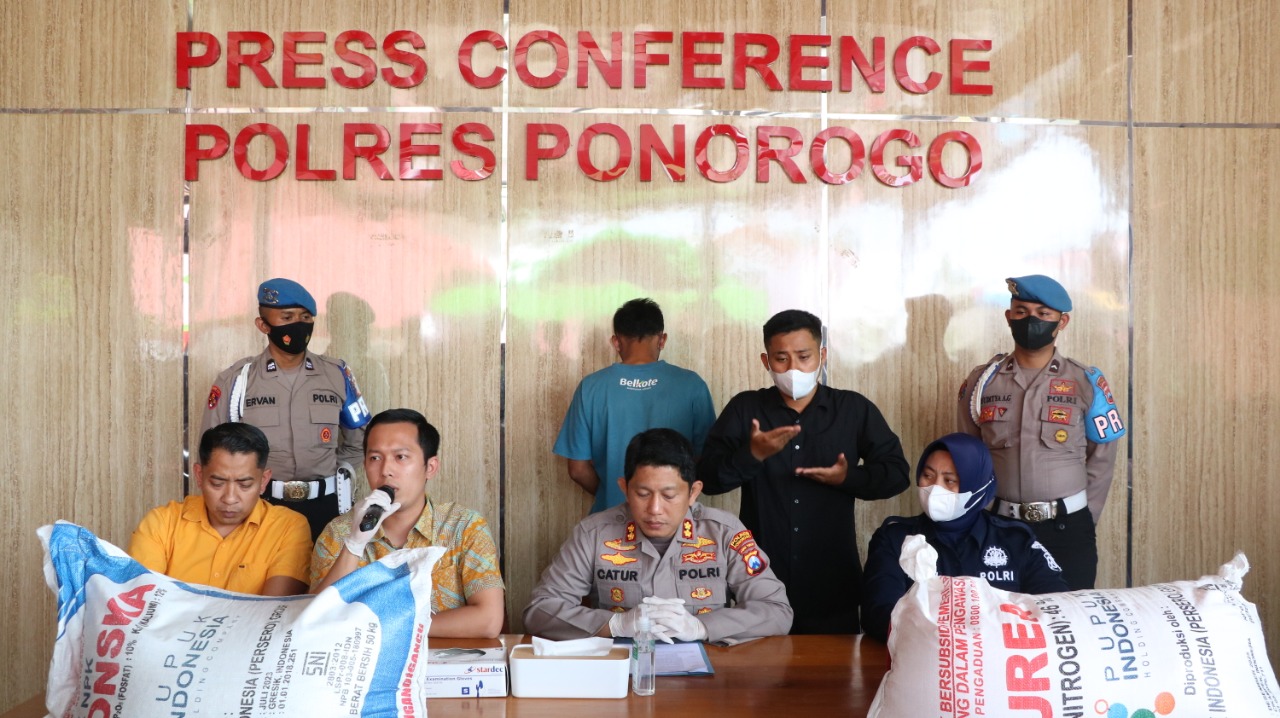 Polres Ponorogo Berhasil Mengungkap Kasus Jual Beli Pupuk Bersubsidi, 1 Orang Menjadi Tersangka