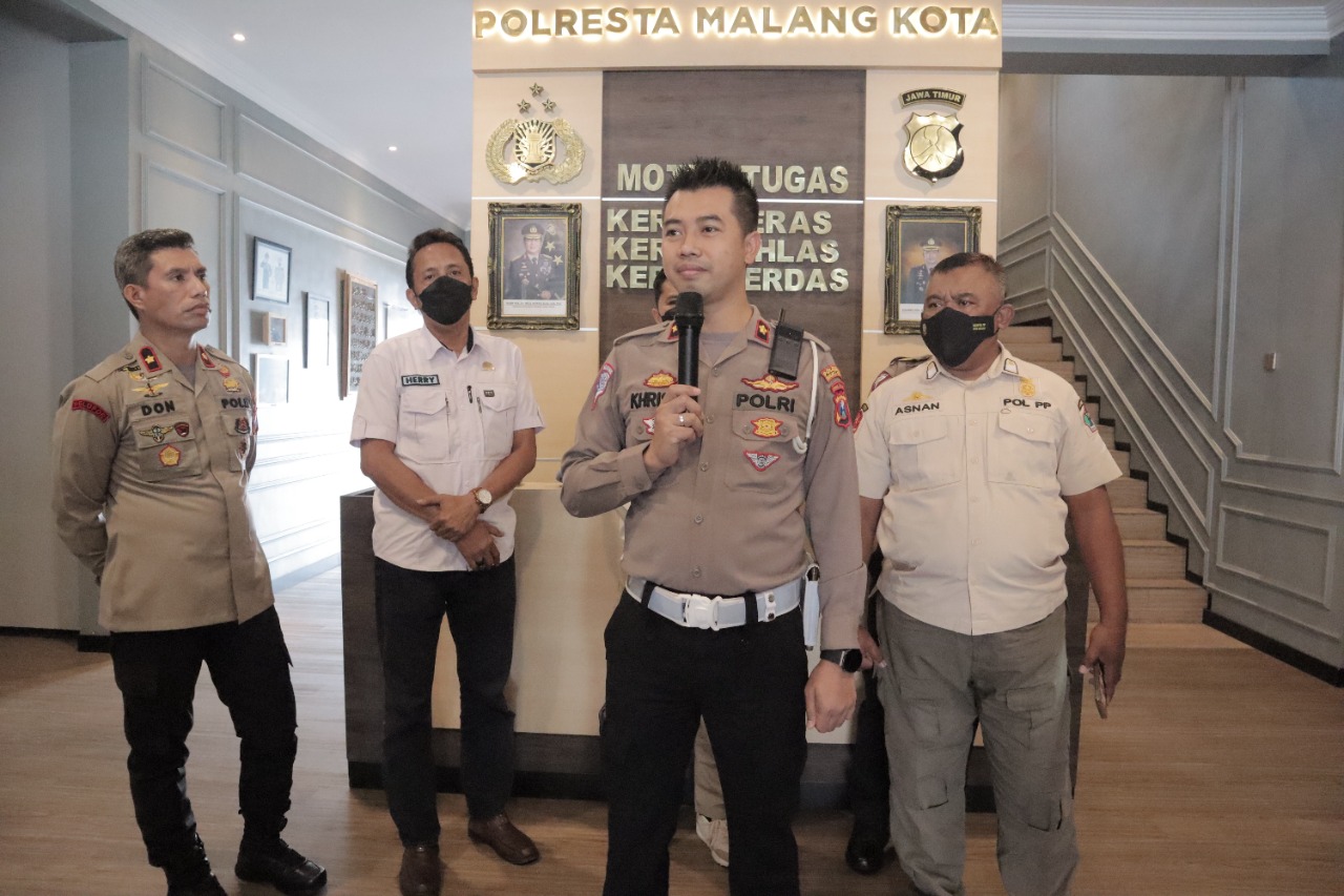 Urai Kemacetan Polresta Malang Kota adakan Rakor Lintas Sektoral