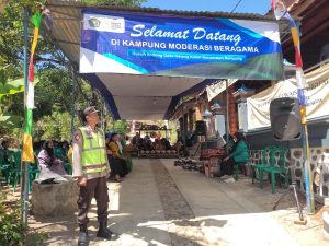 Kapolsek Sampung Hadiri Launching Kampung Moderasi Beragama Di Dukuh Sodong Desa Gelangkulon