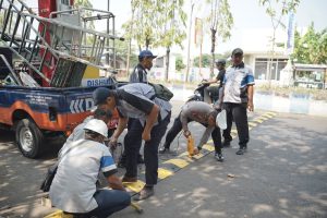 Reaksi Cepat Satlantas Polres Ponorogo, Pasang Speed Bump Guna Antisipasi Adanya Balap Liar